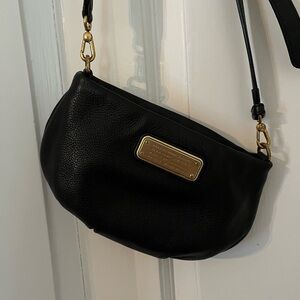 Marc By Marc Jacobs Black Shoulder Bag with Gold Accents